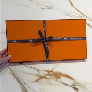 Hermes Orange Gift Box with Ribbon